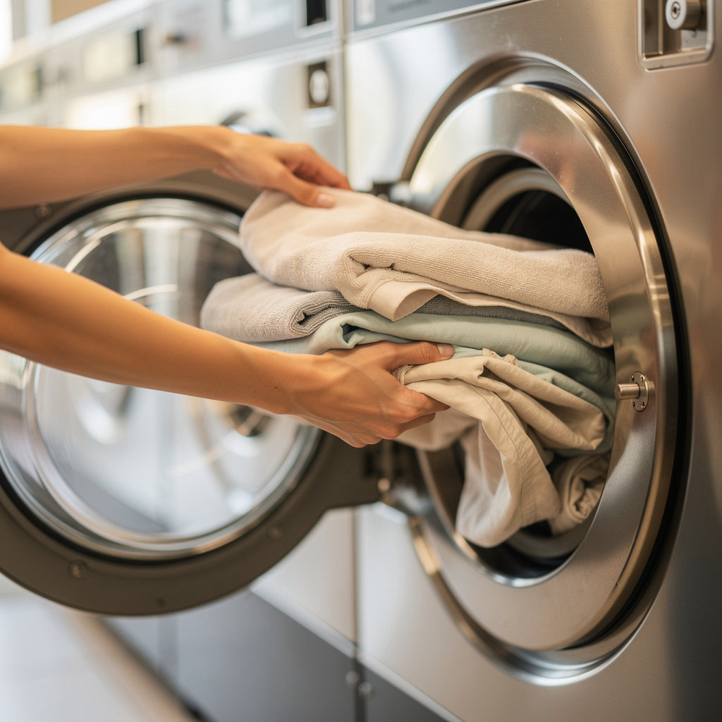Betsy Brown Clean Laundry modern self-service washing machines at our San Diego laundromat location